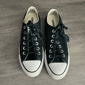 BLACK PLATFORM LOW TOP CONVERSE